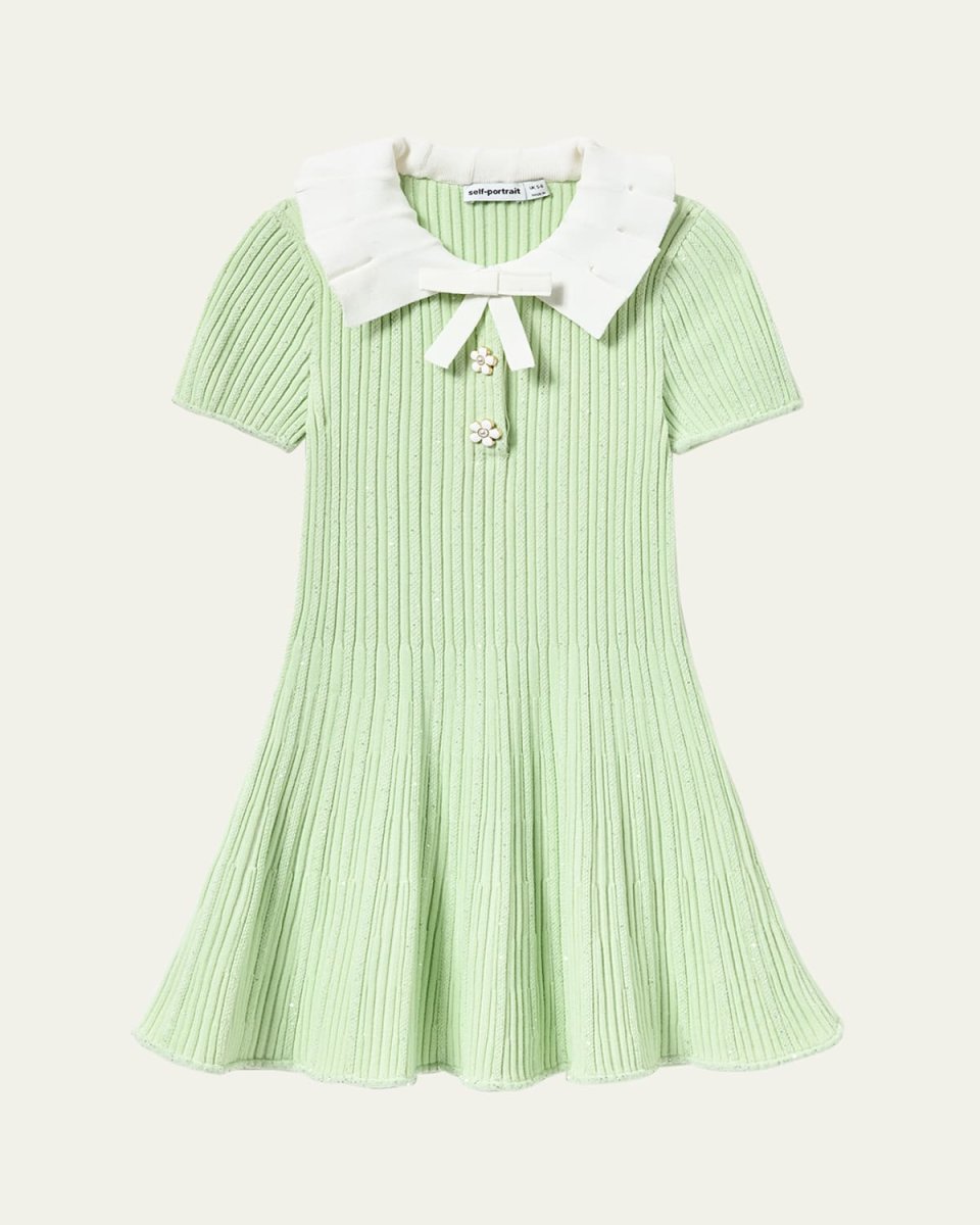 Girl's Ribbed Knit Dress, Size 3T